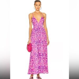 NWT ROCOCO SAND Lei Maxi Dres in Bubblegum Medium Revolve
